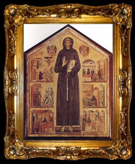 framed  BERLINGHIERI, Bonaventura St Francis and Scenes from his Life, ta009-2